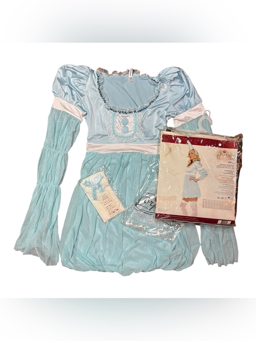 NWT Y2K HALLOWEEN blue sparkly Renaissance princess